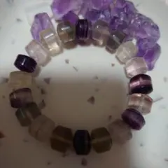 天然石フローライトブレスレット