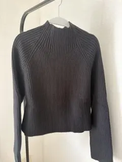 未使用【ベースメントオンライン】 ハイネックニット/ブラック