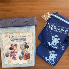 ディズニー　バケーションパッケージのポップコーンケースとショルダーバッグ2つ