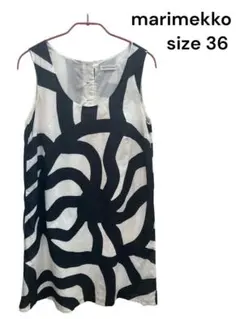 marimekko ノースリーブワンピース サイズ36 夏涼しい
