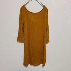 FOREVER 21 7分袖 チュニック ワンピース M バックオープン