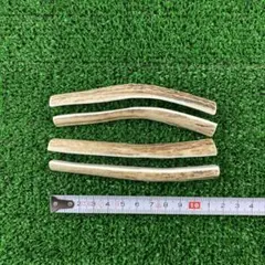 小型犬用(歯にやさしい1/4カット、4本セット)約10㎝ 蝦夷鹿の角おもちゃのサムネイル