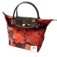 LONGCHAMP ロンシャン 和モダン ベロア ストライプバッグ - メルカリ