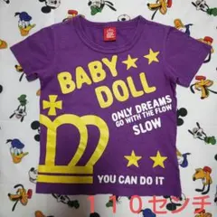 BABYDOLL Tシャツ 110cm パープル 半袖 トップス