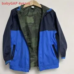 美品！babyGAP リバーシブル迷彩柄内側の青黒ジャケット