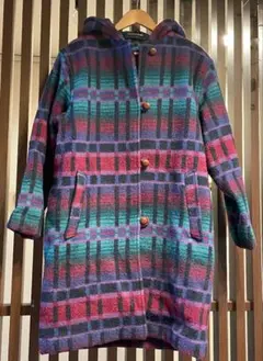 L.L.Bean　チェック柄ダッフルコート　USA製
