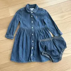 ラルフローレン デニム ワンピース 18m