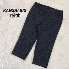 a1170＊KANSAI BIS ストレッチパンツ　黒系【ウエスト80サイズ】