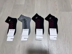 LACOSTE メンズソックス 4足セット アンクル丈