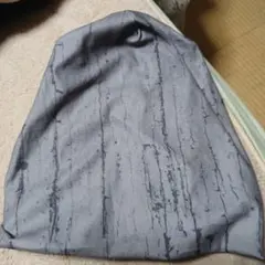 グレー ストライプ帽子