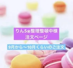 りん5※整理整頓中様　9月から〜10月くらいご注文分