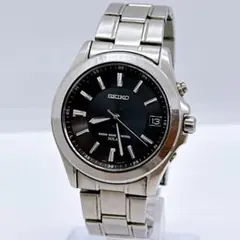 Seiko Solar Radio-Controlled Men's Watch, Black, Sapphire Crystal, in good working order.