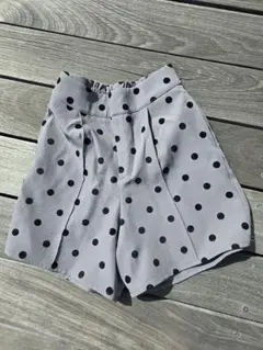 【一度着用】神戸レタス　ドット　キュロット　ショートパンツ　M