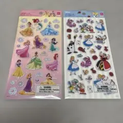 ディズニー　ペタペタシール　2種