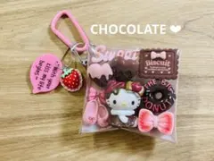ガチャ詰めポーチ★HELLOねこちゃんのCHOCOLATEポーチ ♪