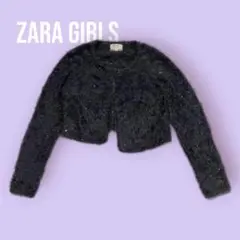 ZARA GIRL'S ニットカーディガン ボレロ 164 cm グレーA440
