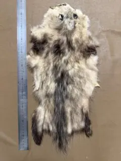 【SALE】オポサム毛皮　リアルファー　登山敷物　 キャンプマット　ラグ