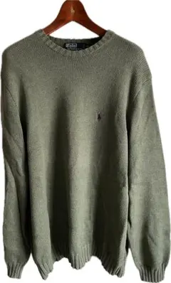 90s Polo by Ralph Lauren コットンニットセーター XXL