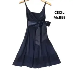 CECIL McBEE キャミ リボン ドレス ワンピース