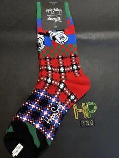 新品HappySocksハッピーソックスディズニーチェック柄レディースソックス