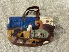 KALDI　 カルディ伝説カラビナ付きミニバッグ