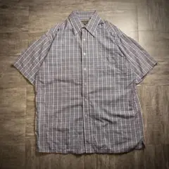 【90's】Barboure チェック柄　半袖シャツ　ヴィンテージ　Mサイズ