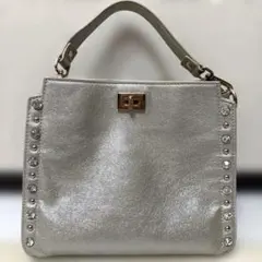 ダイアナ　2WAYミニバッグ　ビジュー×スタッズ　シャンパンゴールドのサムネイル