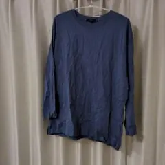 新品★大きいサイズ ブルーグレー 長袖Tシャツ 4L