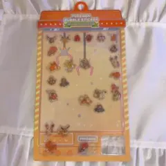 【韓国限定】ポケモン バブルステッカー オレンジコレクション