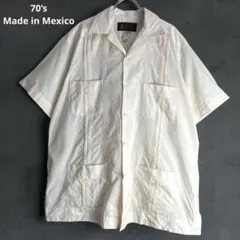 70's Guayaberas D'Yucatan キューバシャツ メキシコ製