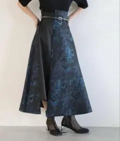 HARE ジャガード 切り替え フレアスカートのサムネイル