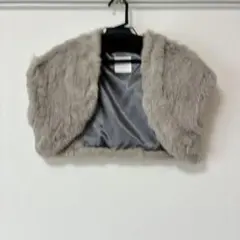 値下げしました　アバハウス　グレー ファー 　ボレロ　パーティー