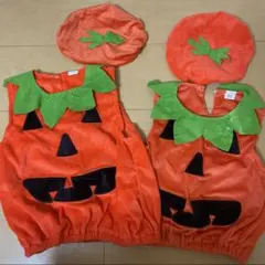 ハロウィン　かぼちゃ　パンプキン　子供　帽子　チャック　コスプレ　80 100