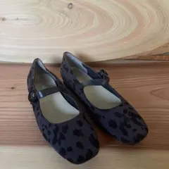 美品ヒョウ柄フラットストラップシューズ トOdette e Odile アローズ