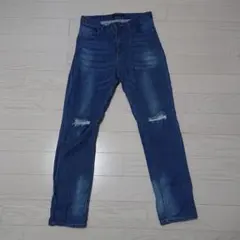 VENCEEXCHANGE デニムスキニーパンツ ダメージパンツ メンズ M