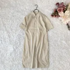 Eldie Bauer シャツワンピース（S） ライトベージュ系