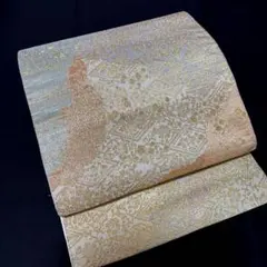 袋帯 金糸 菱文様 華文様のサムネイル