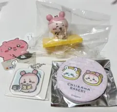ちいかわ カニちゃん セット 松屋 フィギュア アクリルチャーム 缶バッジ
