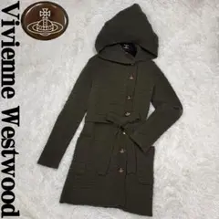 美品♡ヴィヴィアンウエストウッド オーブ ロゴ ロング ニット カーディガンのサムネイル