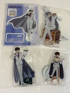 名探偵コナン　怪盗キッド アクリルスタンド 4個セット　開封済み