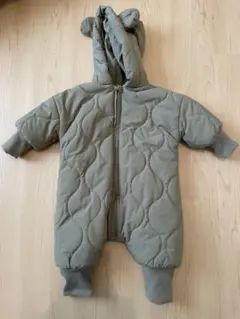 韓国赤ちゃん服　ジャンプスーツ　くま耳　NOZI サイズ73cm