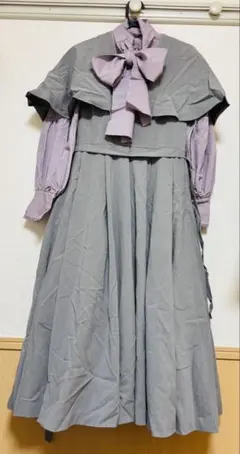 新品】Pretty Flower ケープワンピース(ネイビー) - メルカリ
