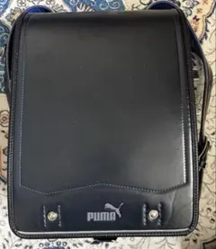 매우 아름다운 PUMA 세이반 블랙 블루 합성 가죽 백팩