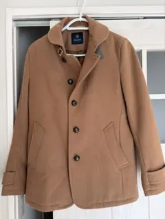 ナノユニバース　ブラウン ウールコート