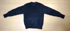 【中古】GU シャギークルーネックセーター UNDERCOVER XS ブラックのサムネイル