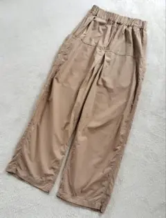 NARU　コットンパンツ日本製ベージュ　サイズ1　ゆったり　ウエストゴム