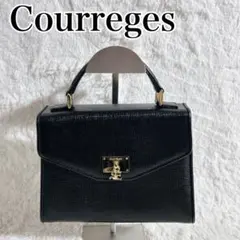 【美品】クレージュ ハンドバッグ ショルダーバッグ レザー ブラックのサムネイル