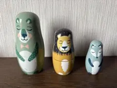 木製マトリョーシカ 3個セット