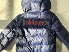 POLO フード付きダウンコート ネイビー