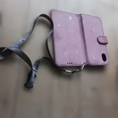 花柄手帳型スマホケース ピンクGalaxyA23